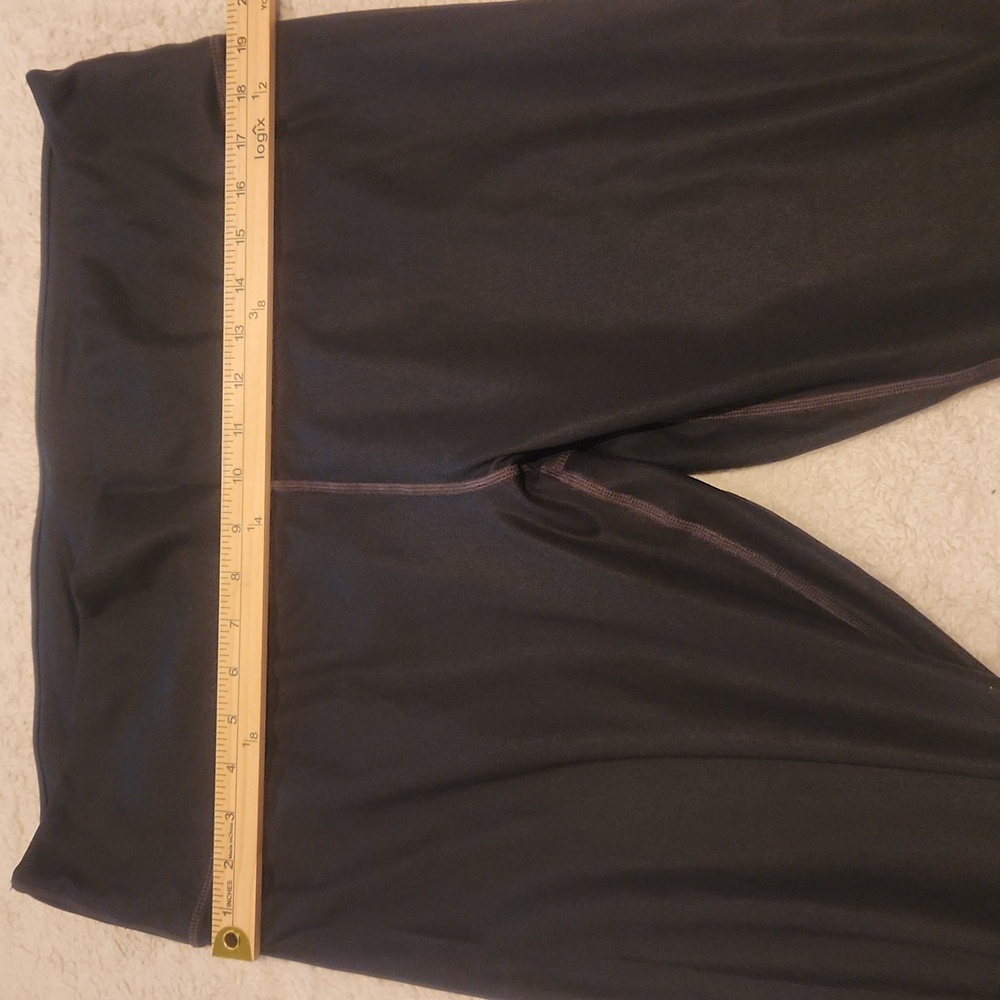 Fabletics 3x Faux Leather Pleather Crop Active Leggings Activewear - Picture 8 of 11